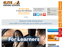 Tablet Screenshot of elite-driving-school.co.uk